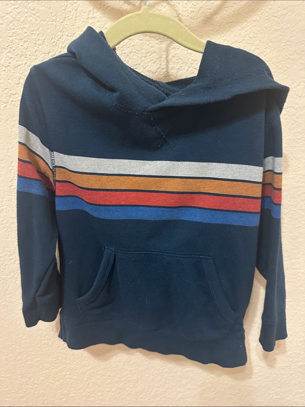 3/15$ Old Navy Boys Navy Hoodie with Stripe Detail